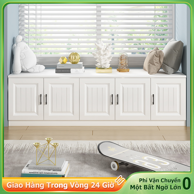 NES Tủ để đồ thông Cao Cấp minh ận dụng không gian cạnh cửa sổ