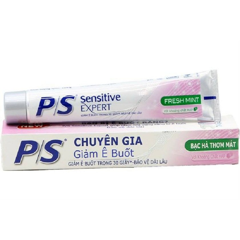 5 tuýp Kem đánh răng ps sensitive giảm ê buốt tức thì-30g- Hàng Tặng