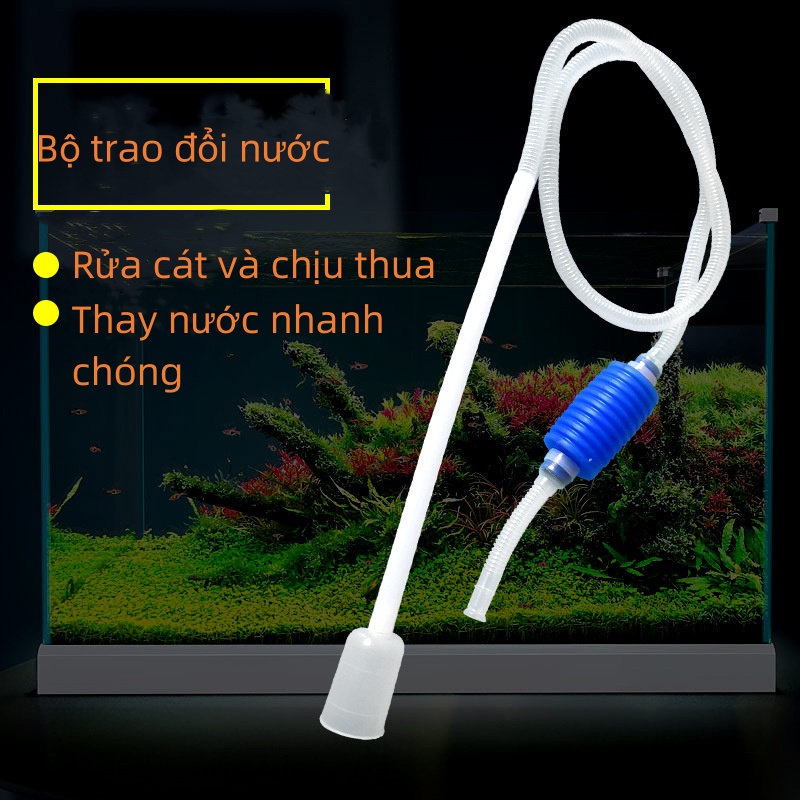 Máy thay nước bể cá, hút nước mini bằng tay, máy rửa cá, dụng cụ làm sạch bể cá, máy bơm nước