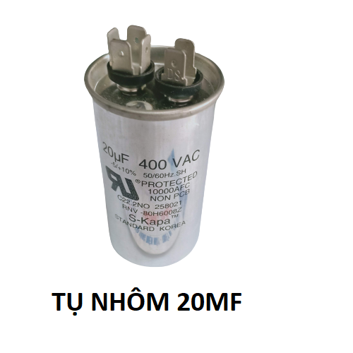01 Tụ điện nhôm S-KAPA 400VAC Hàn Quốc Cao Cấp