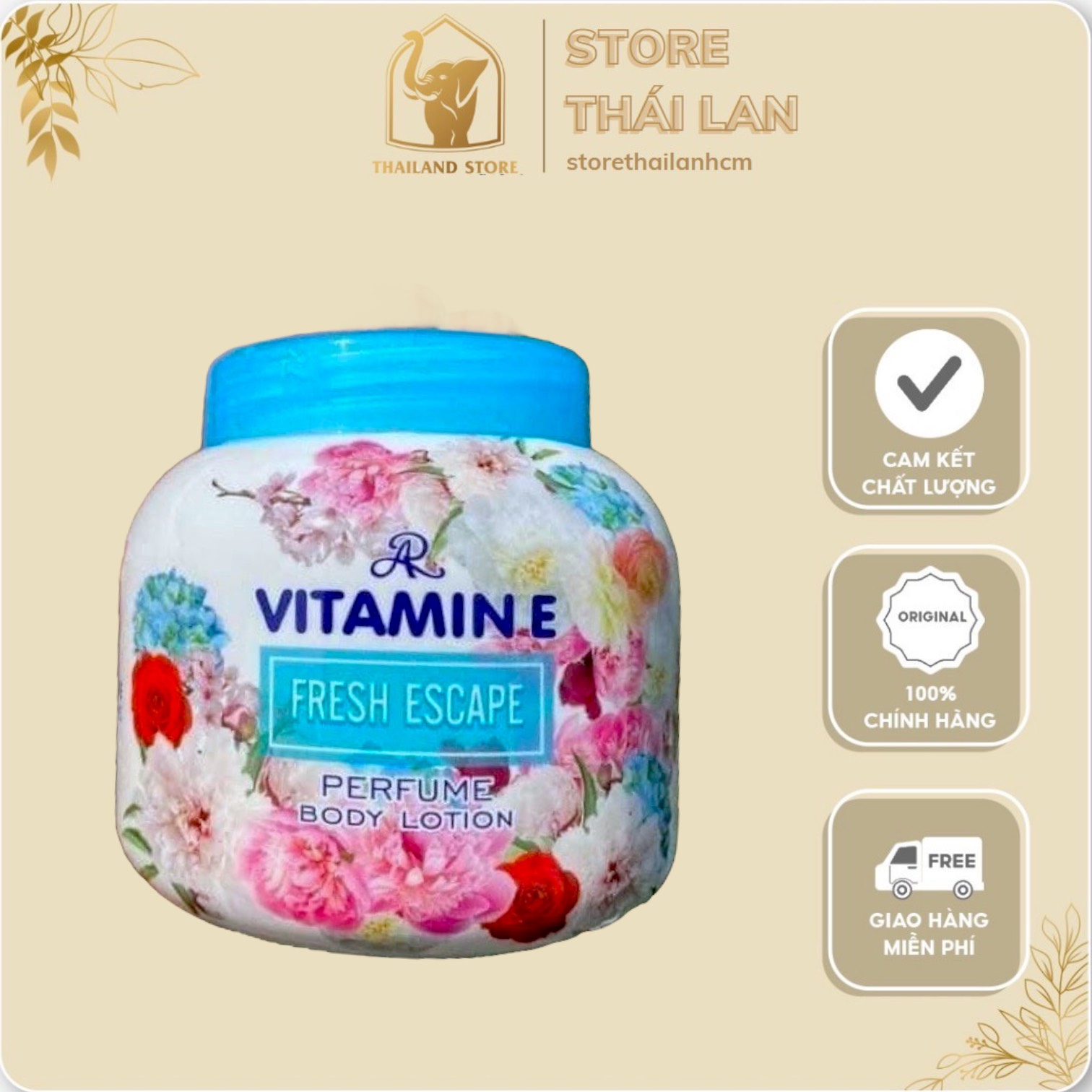 Kem dưỡng thể hương nước hoa AR Vitamin E Perfume Body Lotion THAILAND