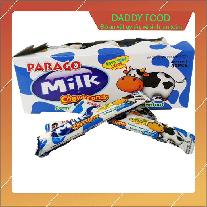 Bánh sữa mềm parago, parago milk, bánh sữa nhập khẩu indonesia hộp 640g 80 thanh 8g