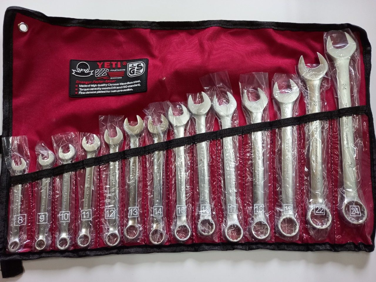 Bộ cờ lê 8-24 yeti 14 chi tiết
