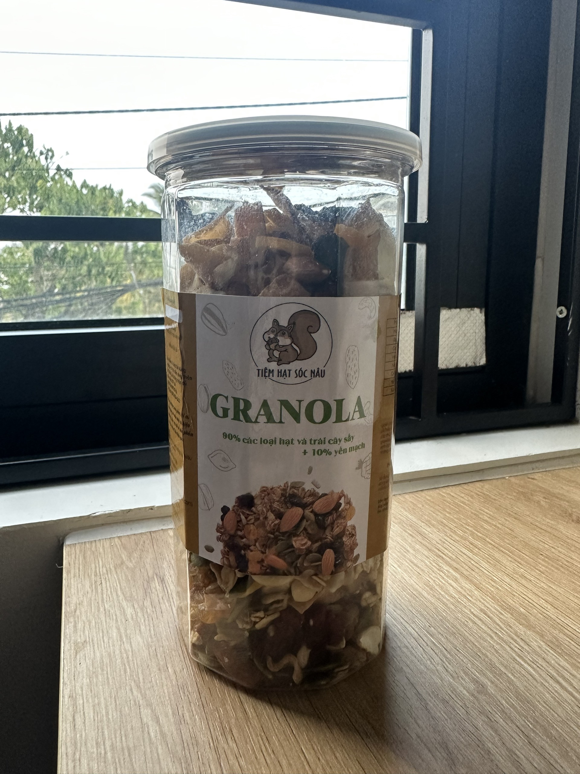 Granola siêu hạt dinh dưỡng, eat clean không đường Sóc Nâu