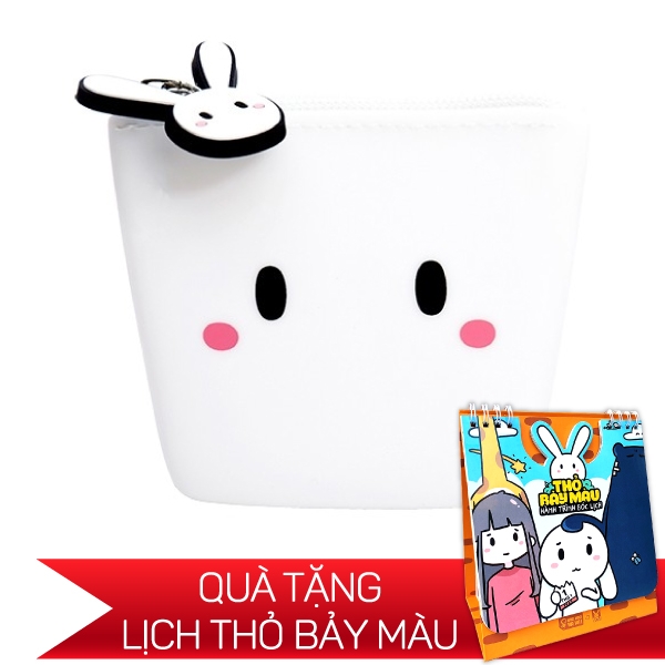 Fahasa - Ví Silicone Thỏ - Thỏ Bảy Màu - CST7M01