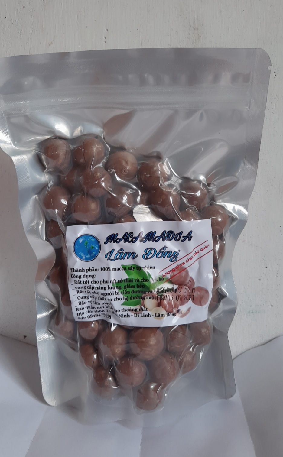 5kg Hạt macca sấy Lâm Đồng