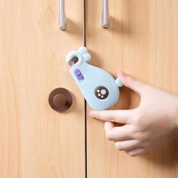 Combo 2 khóa cửa tủ/ khóa tủ lạnh cao cấp kiểu mới- hình chú cá voi kute