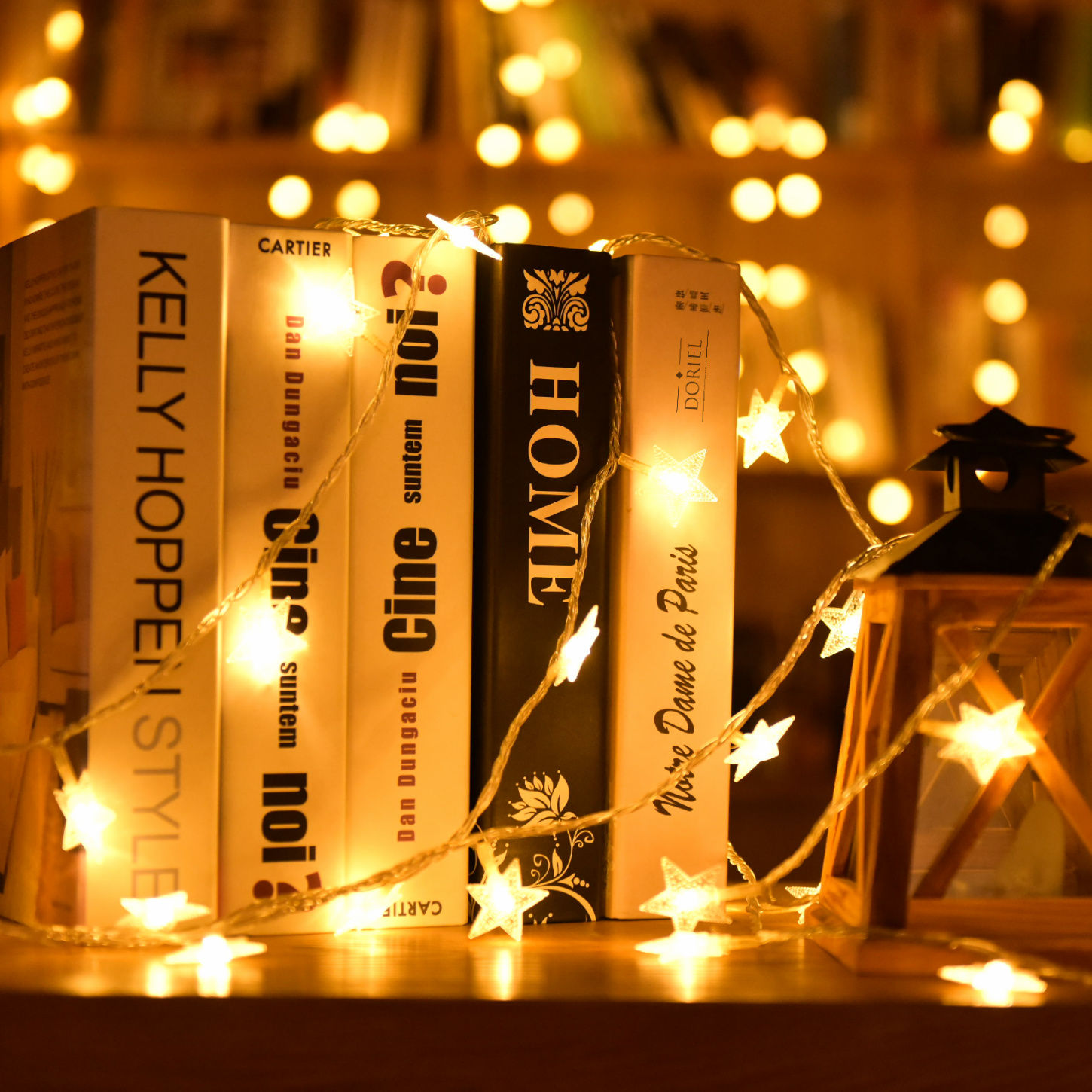 Dây Đèn LED Ngôi Sao Dùng Pin / USB - Trang Trí Decor Nhà Cửa, Tranh Treo Tường, Khung Lưới,...