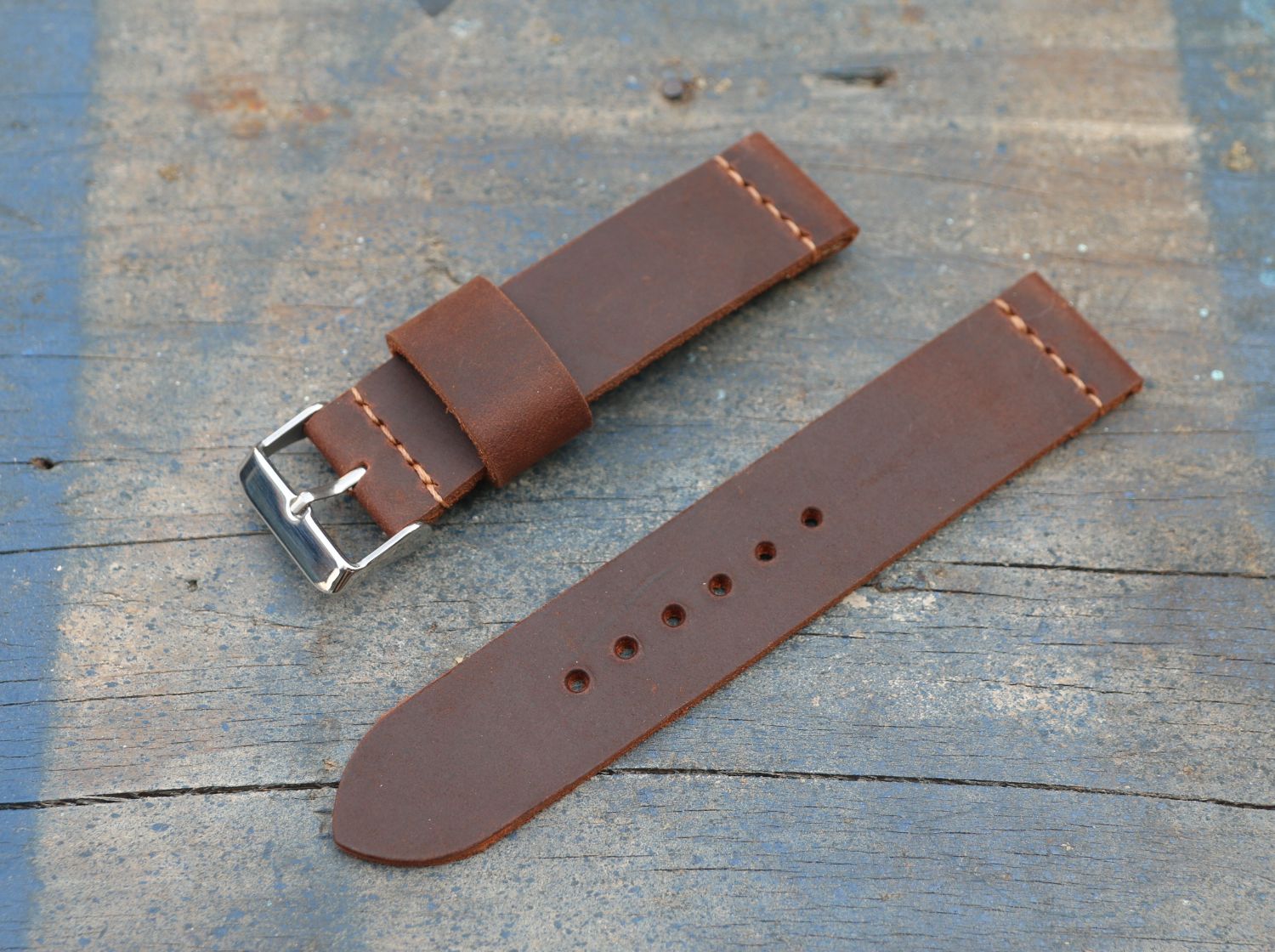 [HCM]Dây da đồng hồ handmade tặng kèm khóa