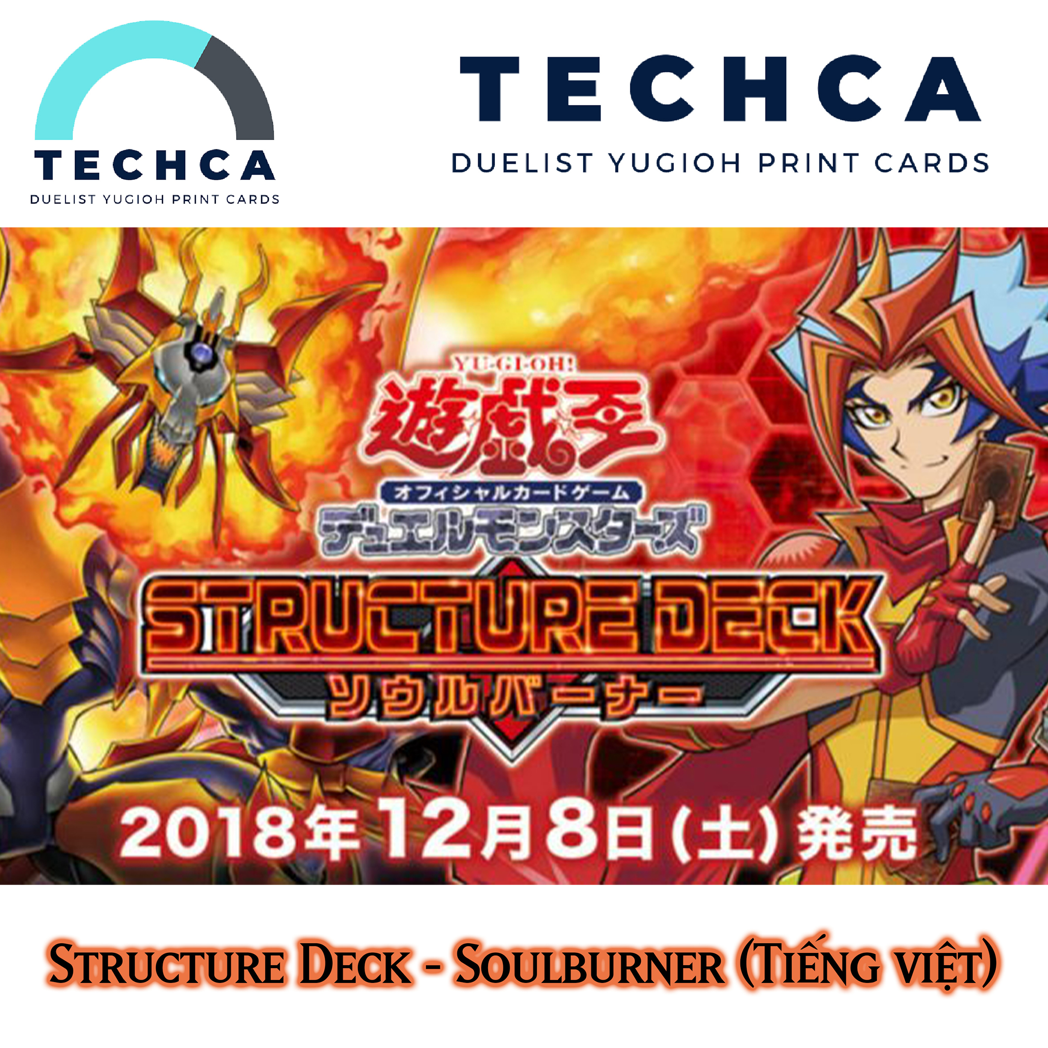 Bài In Tiếng Việt - Bộ bài Yugioh - Structure Deck - Soulburner