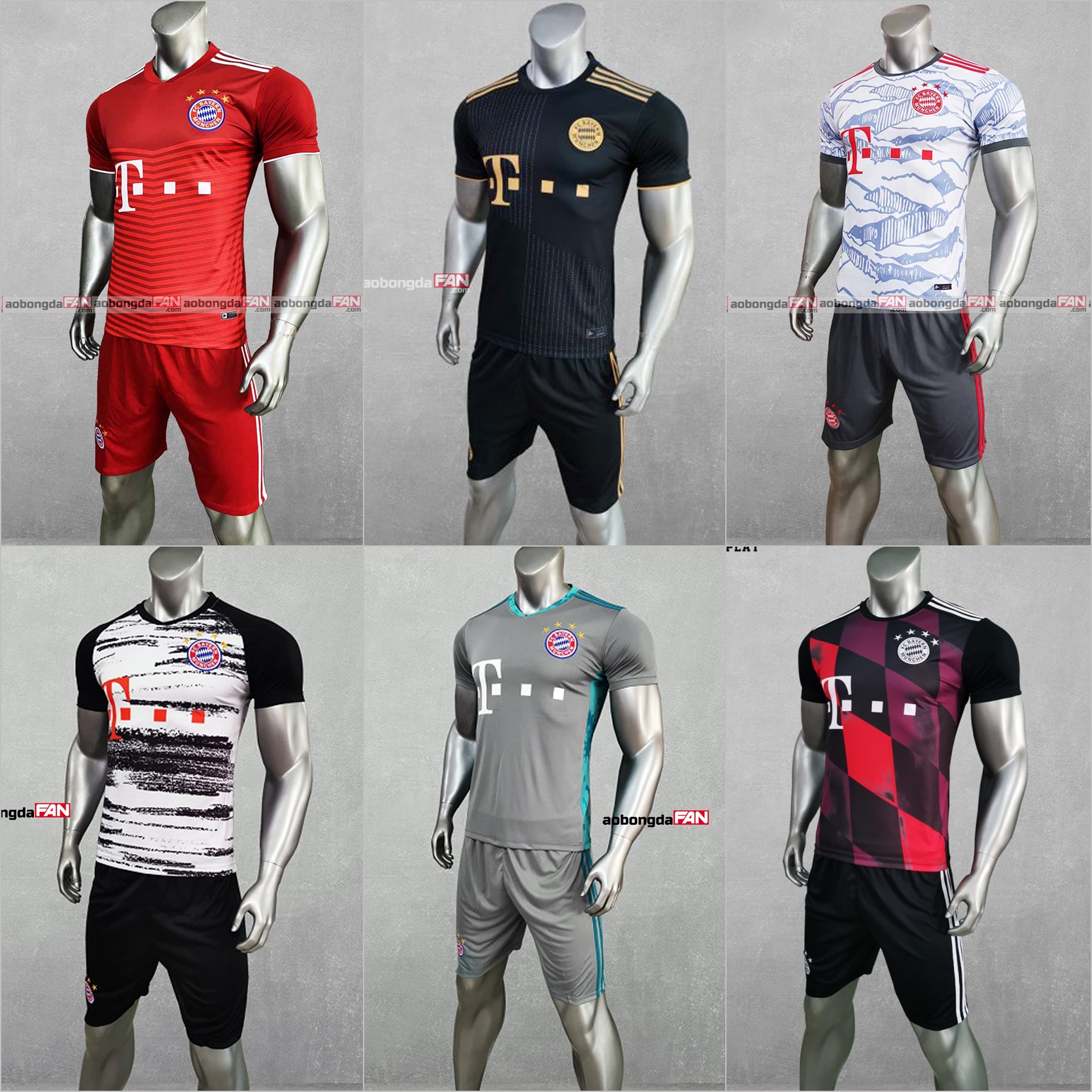 Bộ Quần Áo Bóng Đá Bayern Munich 2023, Áo Đá Banh Có In Tên Số