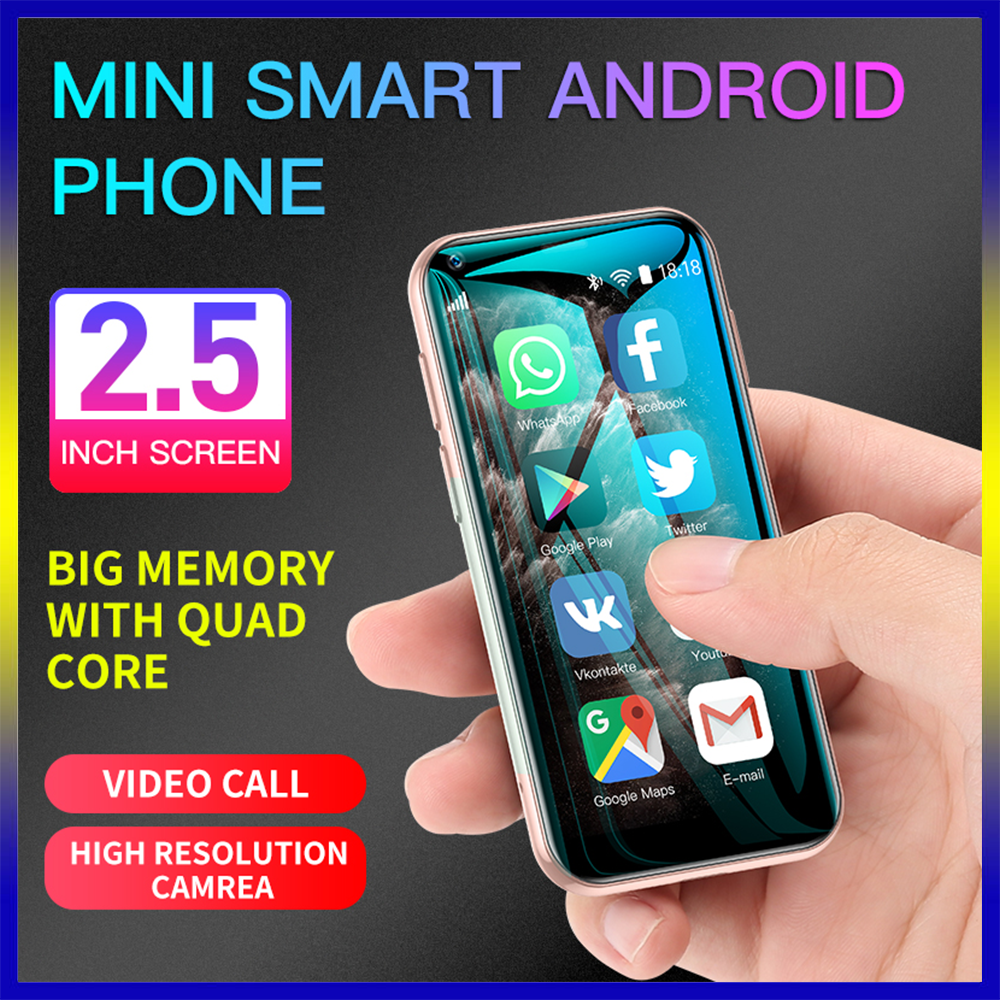 Diện thoại rẻ cho học sinh giá siêu rẻ XS11 dien thoai giá rẻ Chơi Trò chơi Hai Thẻ Sim Màn Hình Full HD 2.5 inch Bộ nhớ 4+32 GB Camera HD 8+13 MP Pin 3500mAh Android điện thoại đt mini siêu nhỏ cảm ứng