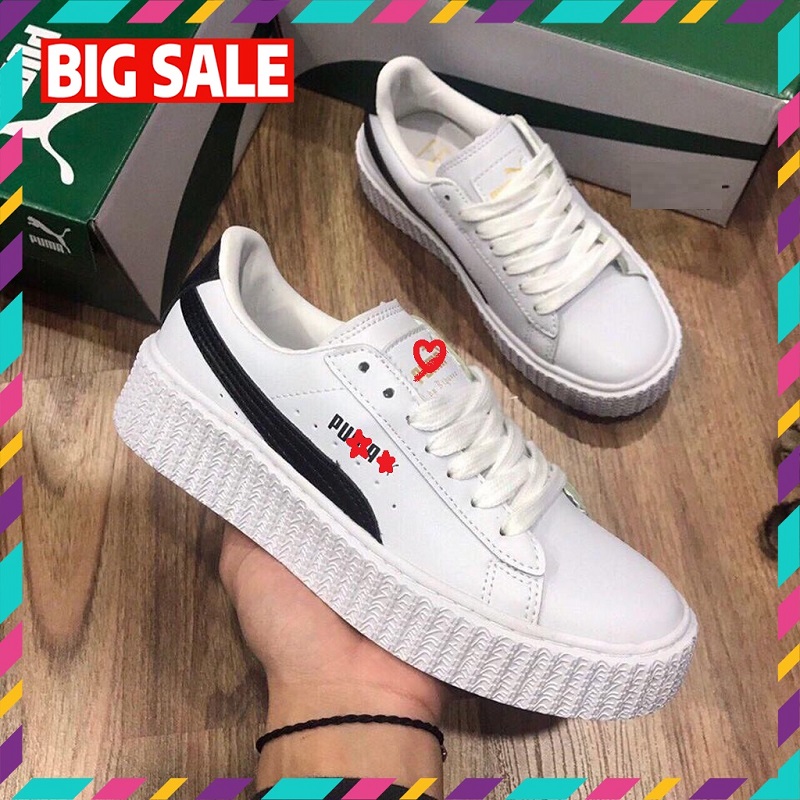 Giày thể thao PM Nam Nữ - Giầy Sneaker MLB trắng sọc đen, phản quang.