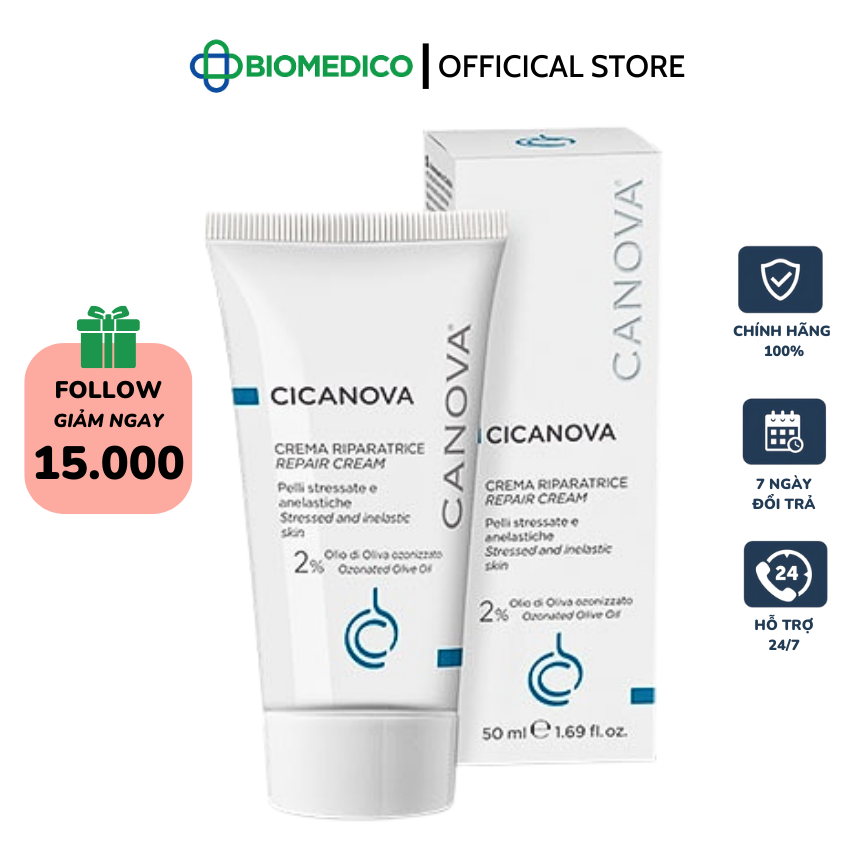 Canova cicanova repair cream / kem dưỡng đêm phục hồi da tổn thương