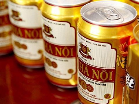 Lốc 6 lon bia hà nội lon 330ml