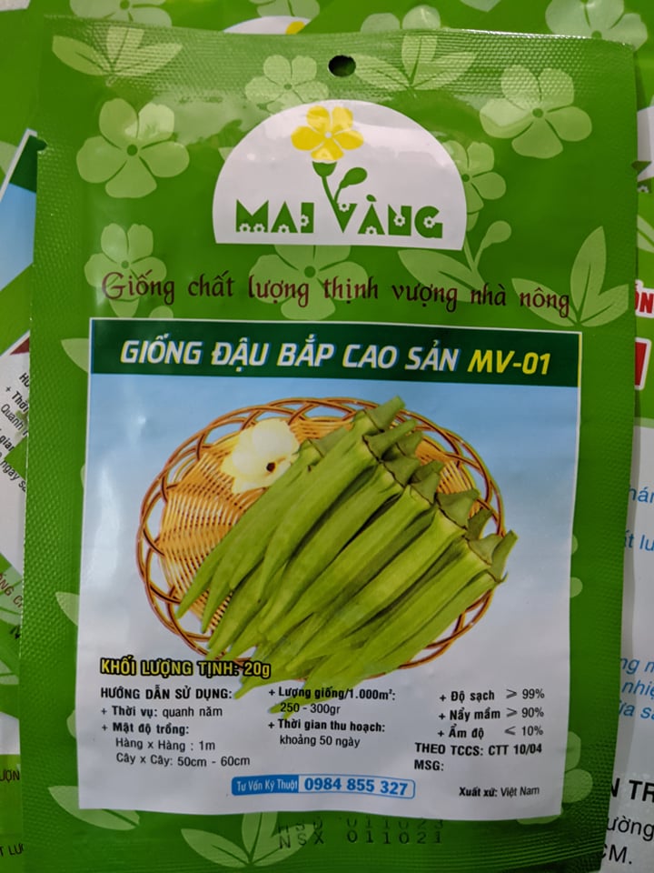 Hạt giống đậu bắp 20g