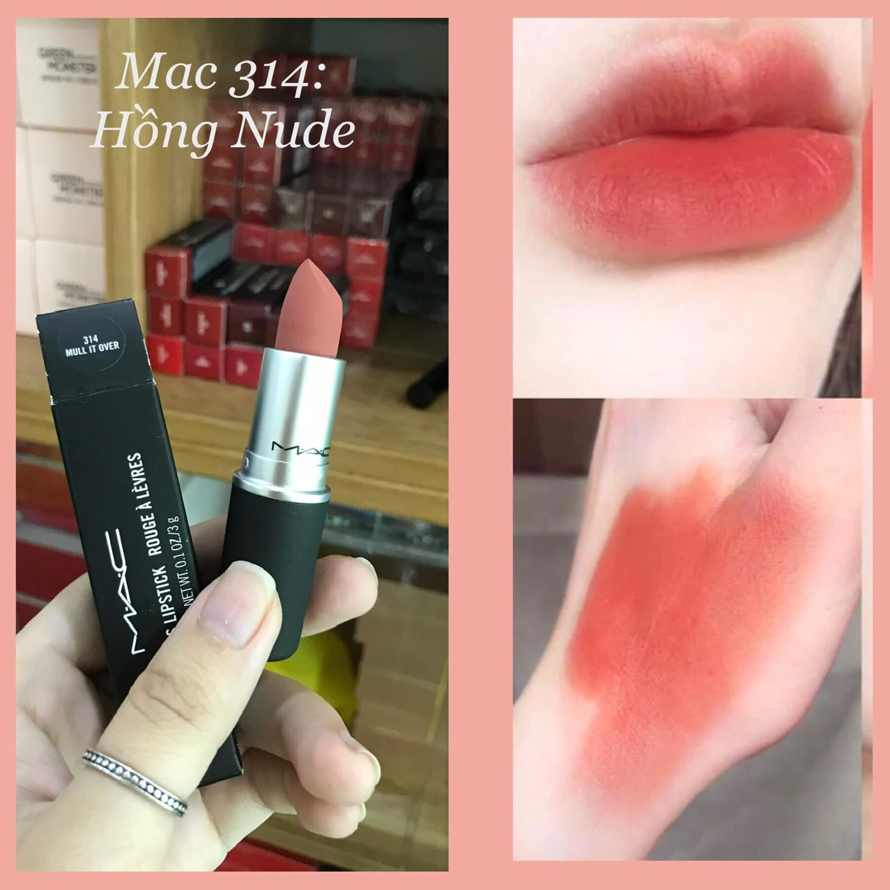 son MAC Powder Kiss Lipstick Mull It Over