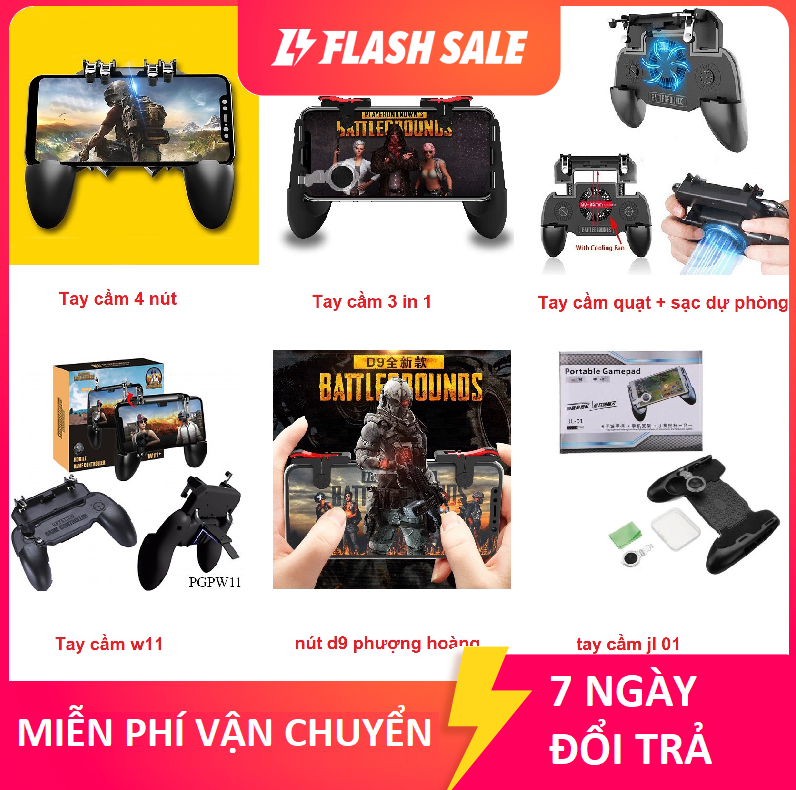 TỔNG HỢP Tay cầm chơi game PUPG/PUBG/ROS/FREE FIRE/ LIÊN QUÂN/TỐC CHIẾN JL01 AK16 5IN1 W11 SR AK66 Pubg D9 Mobile