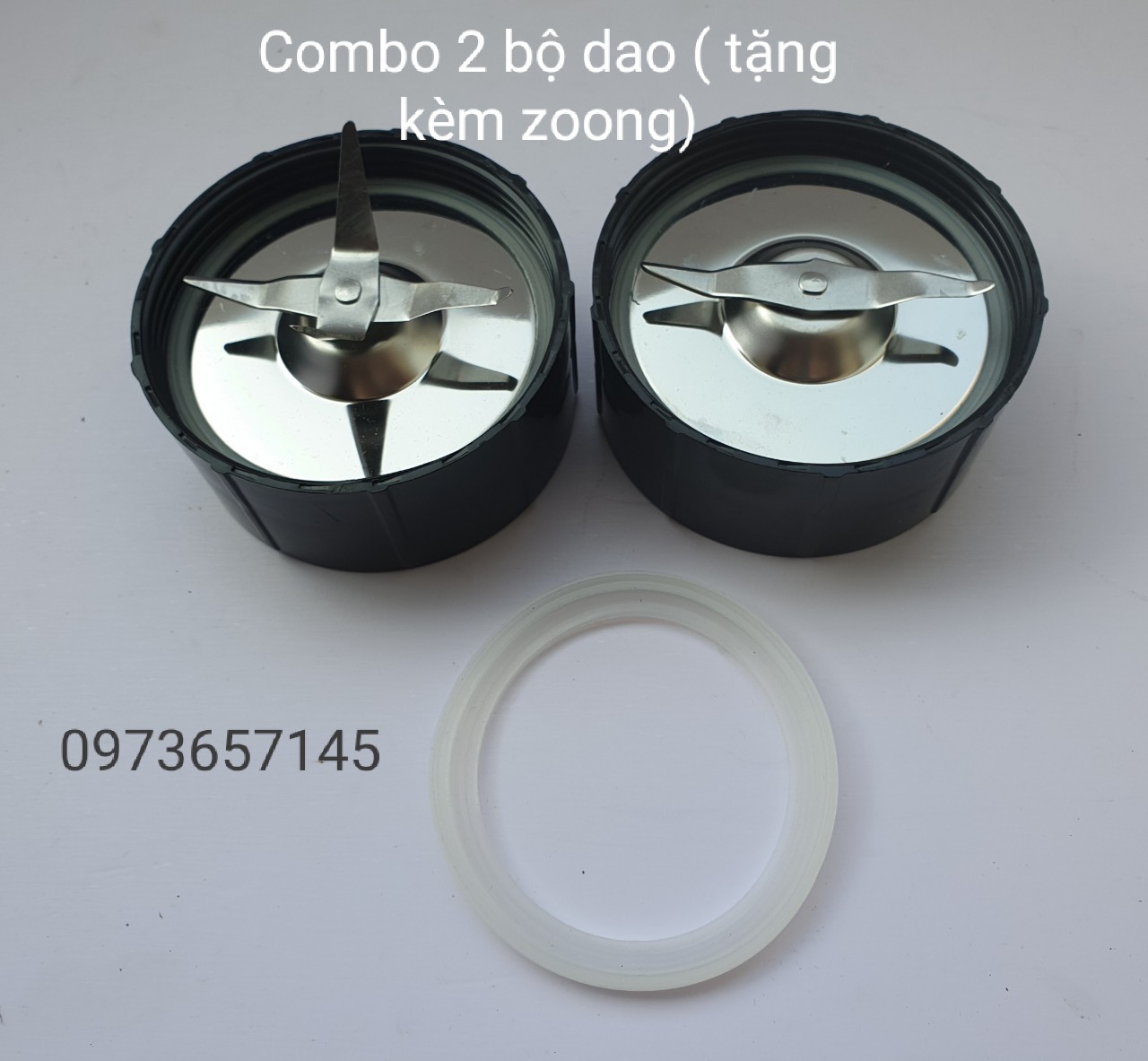 Combo bộ dao 2 và bộ dao 4- tặng kèm 1 zoong kép dự phòng máy xay magic, sunhouse, kangaroo...