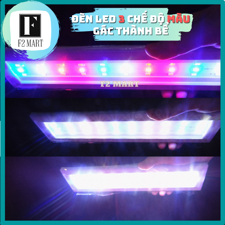 Đèn Led 3 Chế Độ Màu Gác Thành Bể Cá, Bể Thủy Sinh 30cm, 40cm