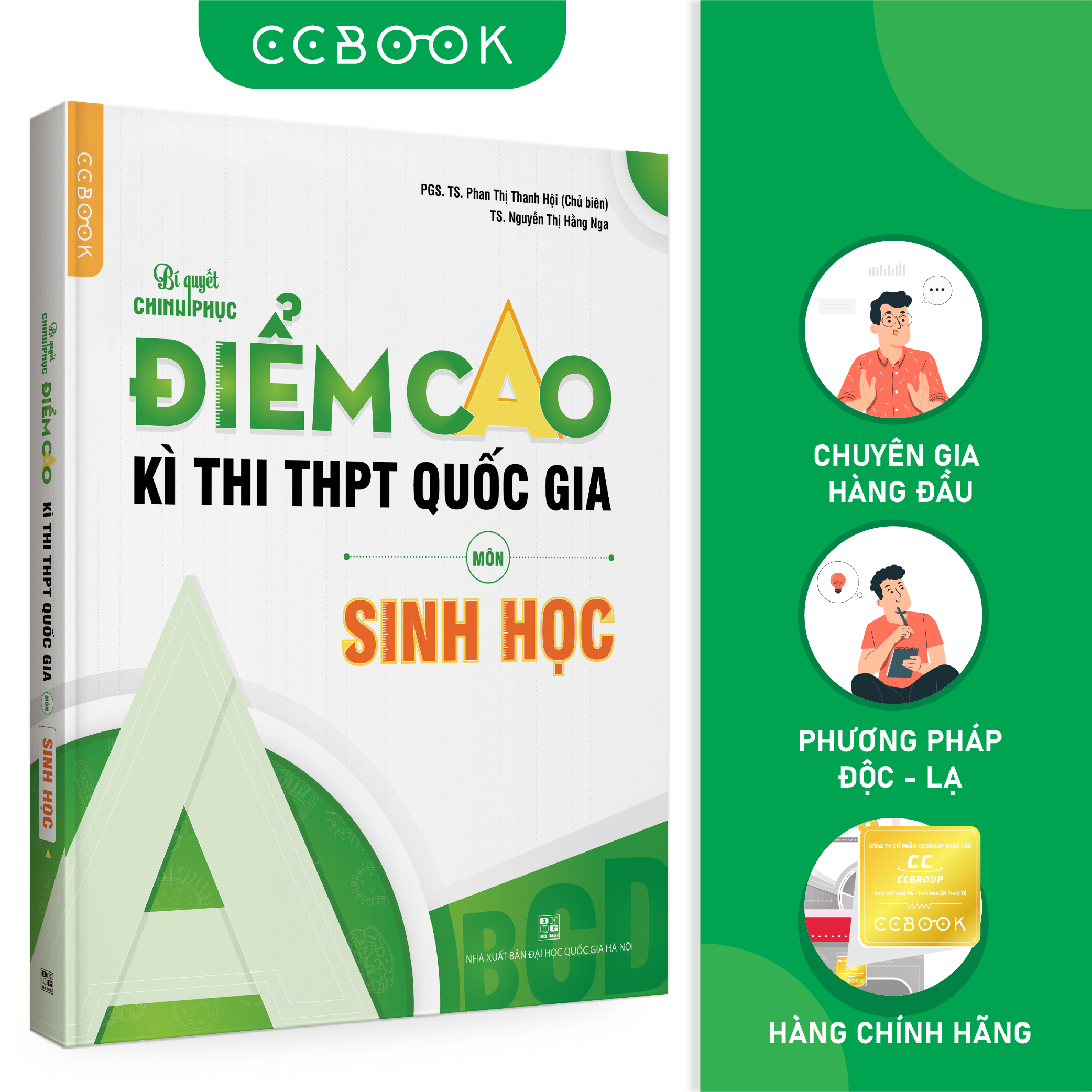 Sách - Bí quyết chinh phục điểm cao kì thi THPT quốc gia môn Sinh học - Ôn luyện thi đại học - Chính hãng Ccbook