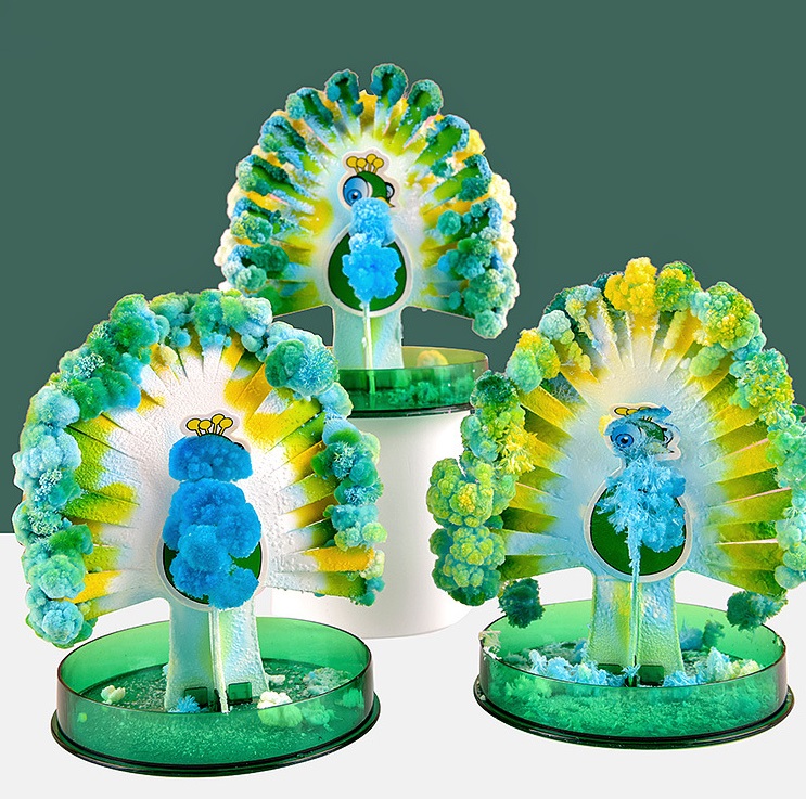 Đồ chơi nuôi tinh thể con công mọc lông Magic Peacock sặc sỡ