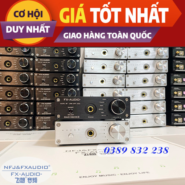 Giải Mã DAC X6 MKII Hỗ Trợ 24bit/192Khz - Bản Mới Nhất 2021