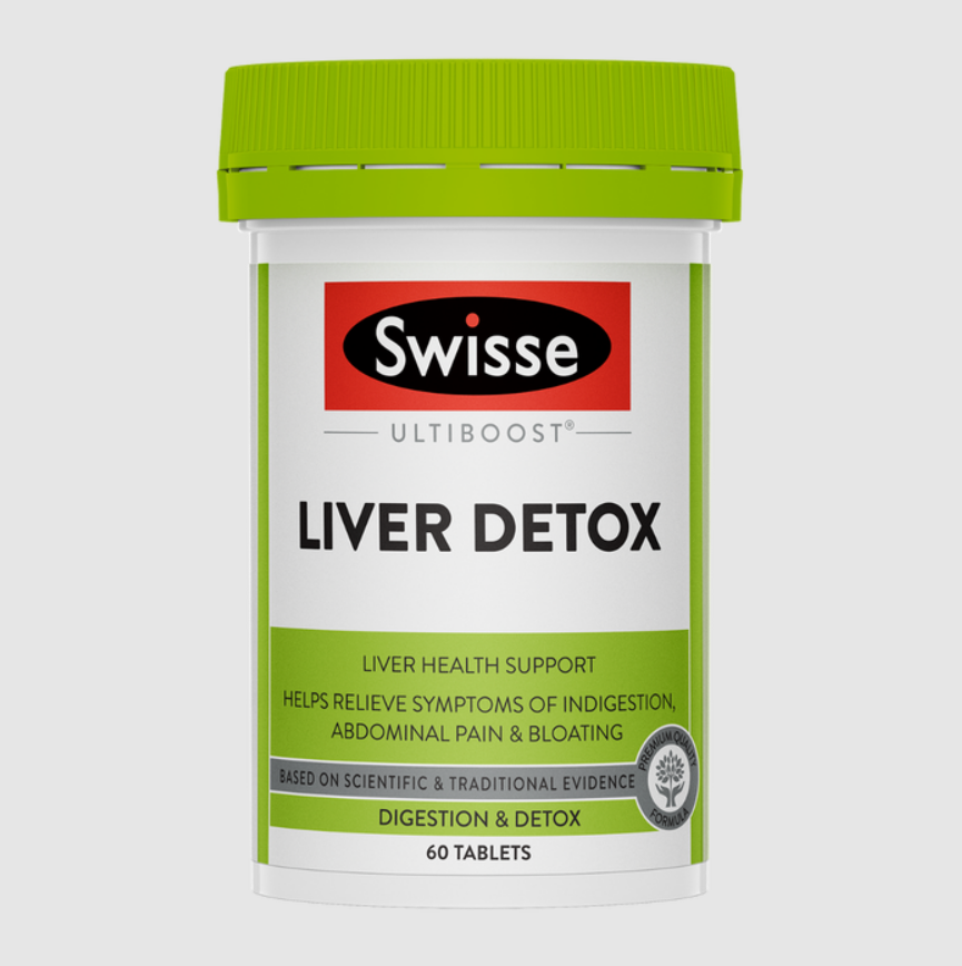 Thải độc gan Swisse liver detox nhập khẩu chính hãng từ Úc hộp 60 viên