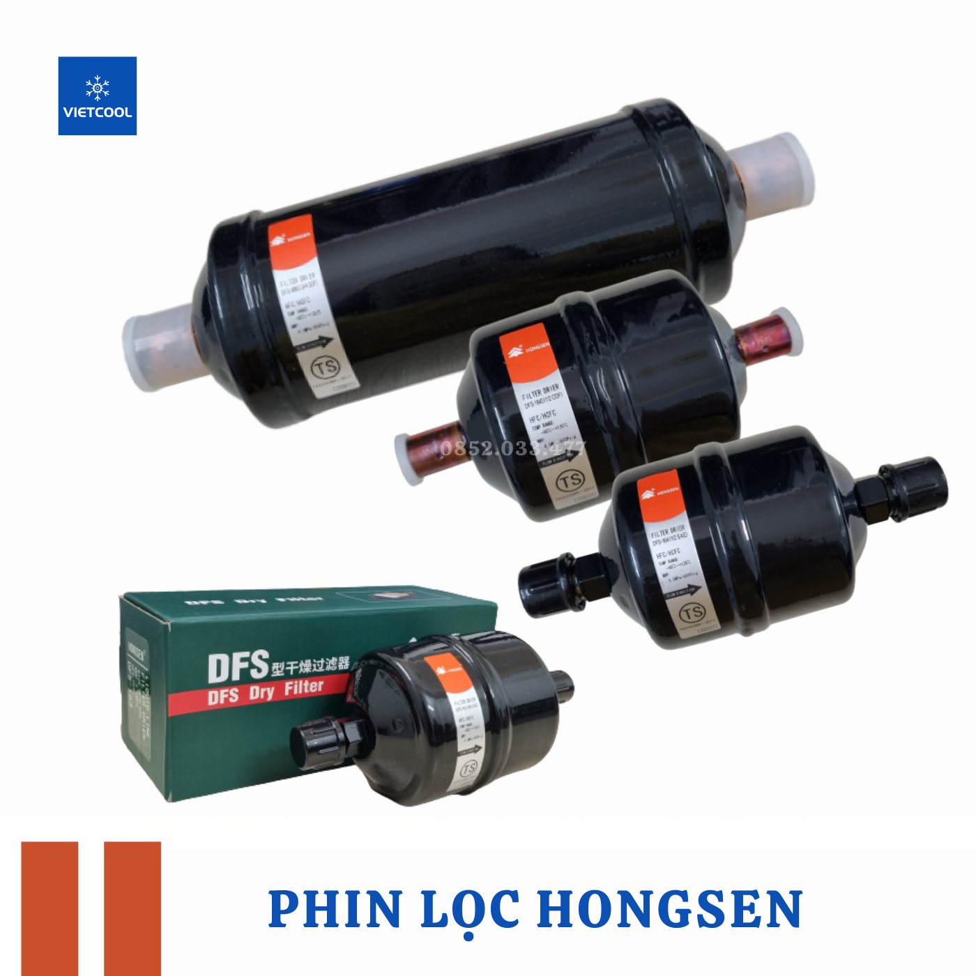Phin lọc hongsen model dfs-163, dfs-164 ; dfs-163s, dfs-164s, dfs-306s, dfs-307s chính hãng