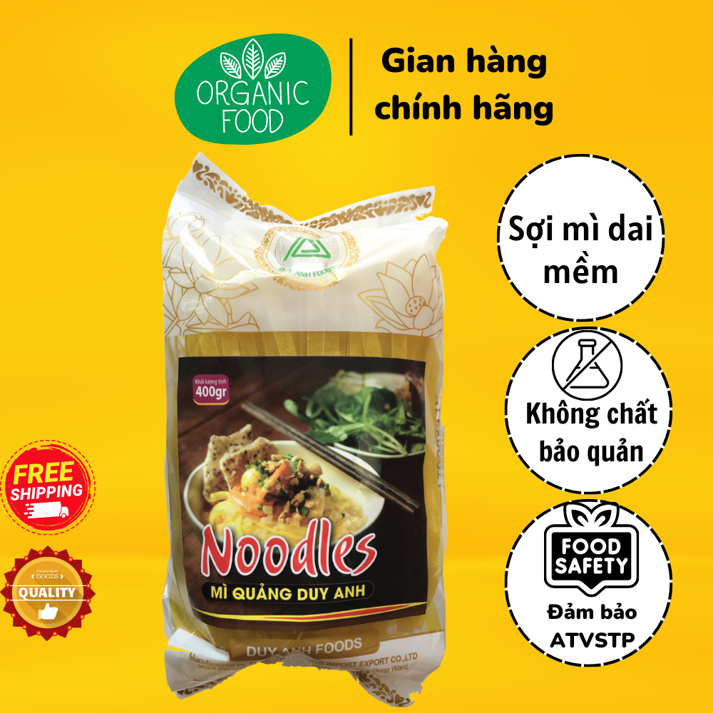 Mì Quảng Duy Anh gói 400g - Quang Noodle - Special Noodle In Mid Of VietNam