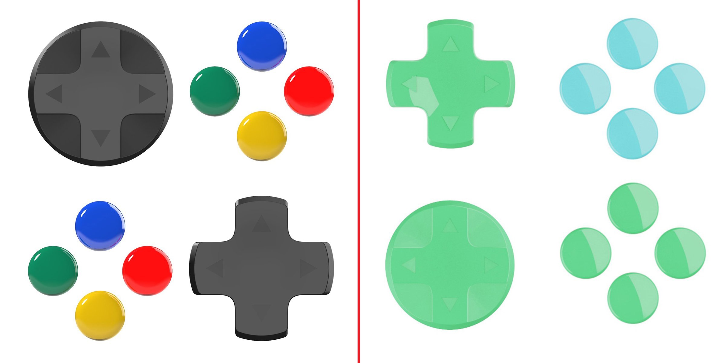 Skull & co Dpad button cap set cho nintendo switch