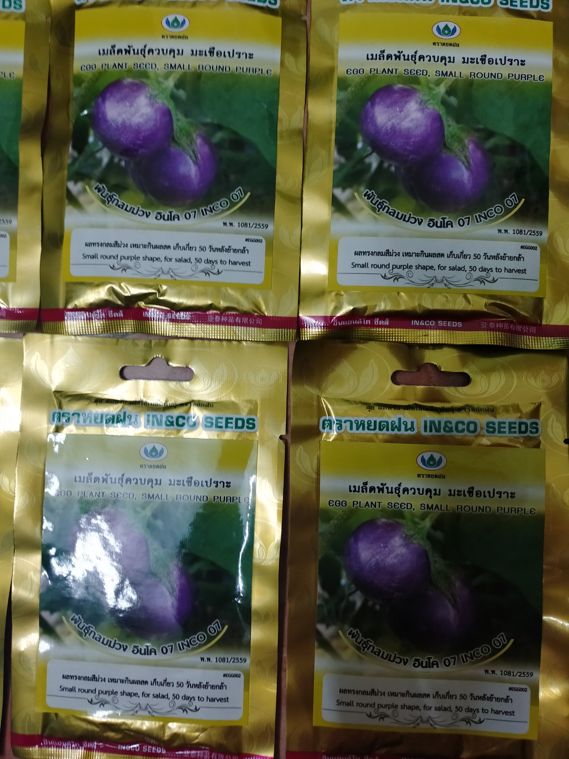 Hạt giống cà pháo tím nhập khẩu thái lan