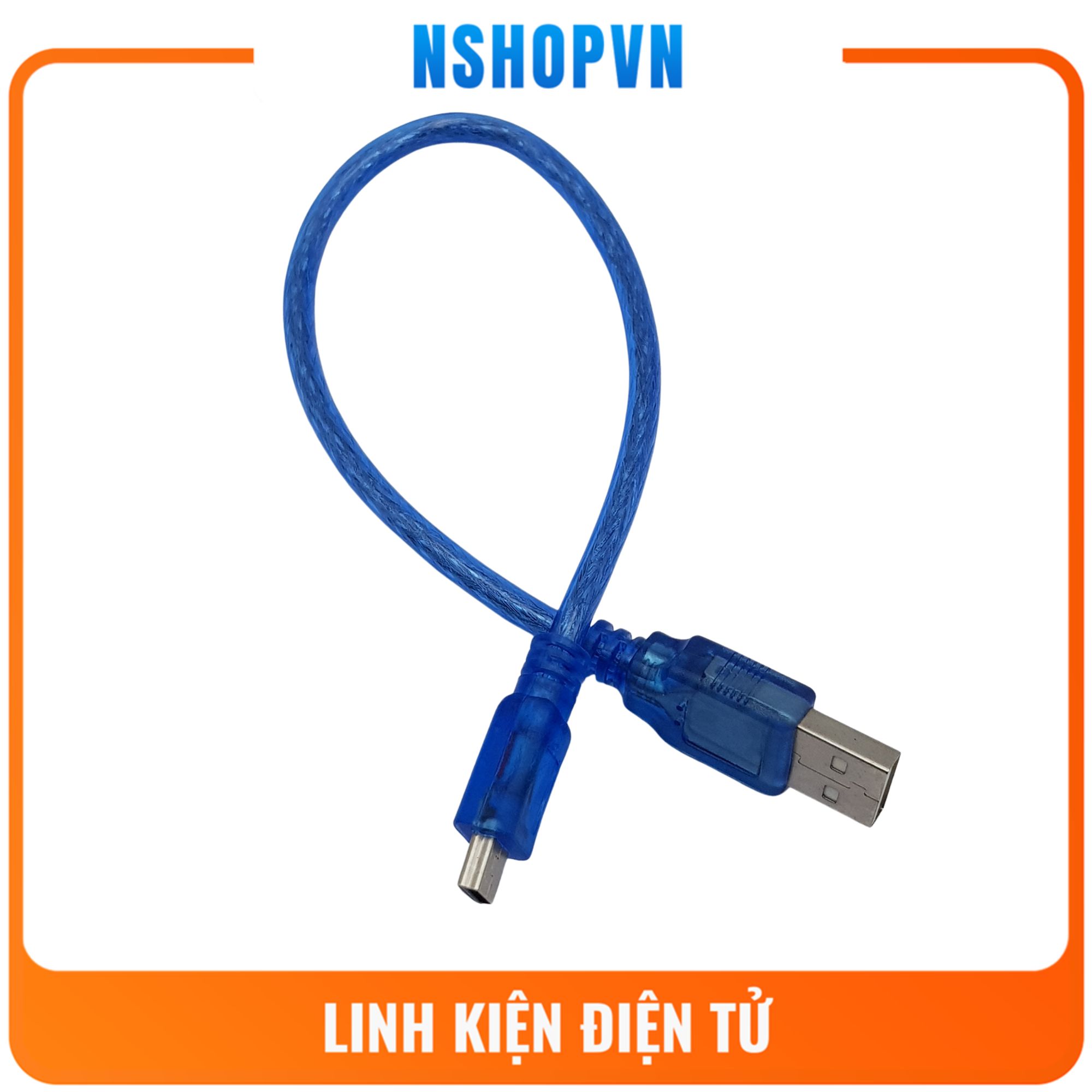 Bộ 2 dây cáp mini usb, cáp nano