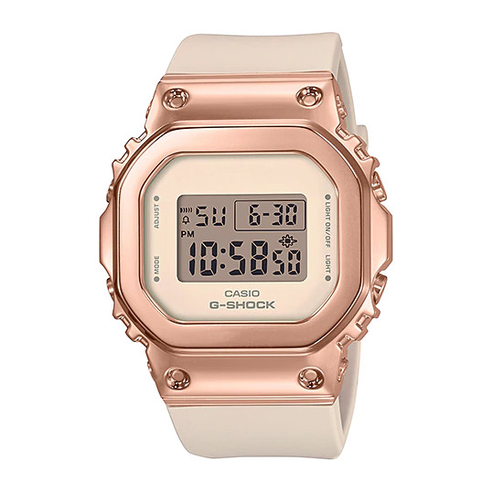 Đồng hồ casio nữ dây nhựa g-shock gm-s5600pg-4dr chính hãng