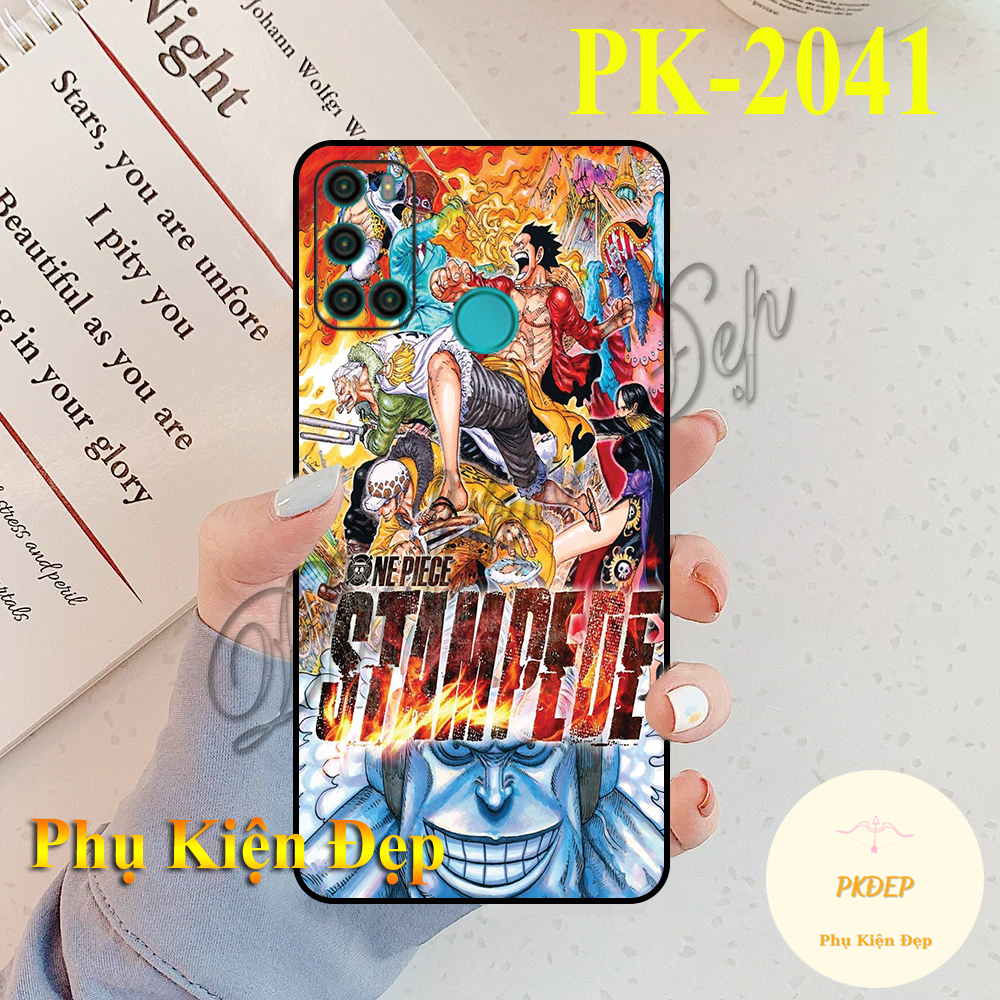 [HCM]Ốp lưng Vsmart  Joy 4 - Ốp dẻo đen in hình Anime BST Đảo hải tặc