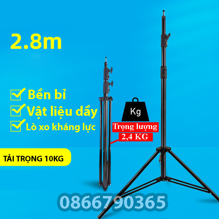 Chân đèn studio tải trọng lớn 10Kg