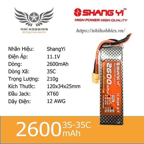 Pin Lipo ShangYi 11.1v 3s 2600mAh 35C