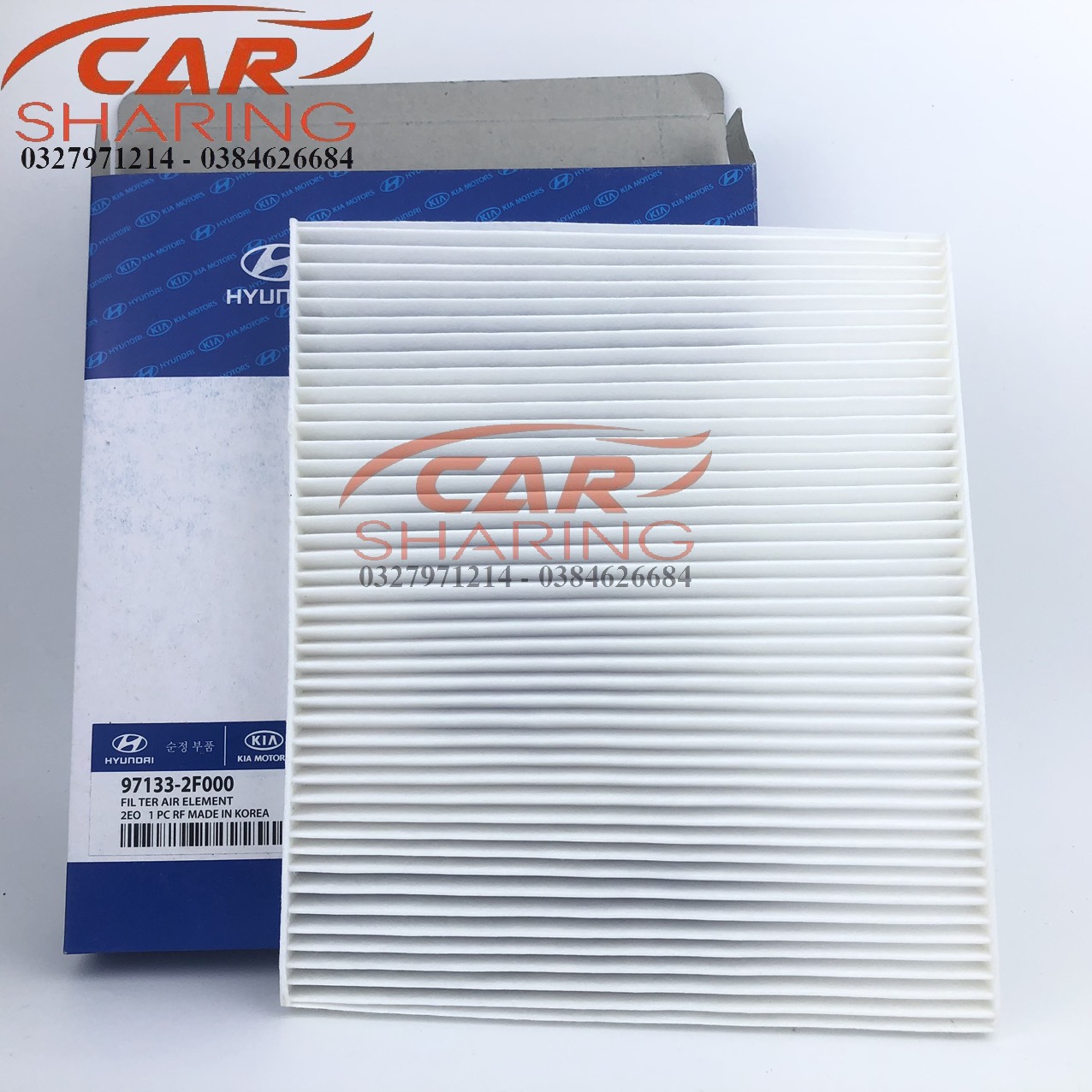 Lọc gió điều hòa ô tô Kia Sorento 2009-2019, Sonata, Cerato 2006-2007, Carnival 2.7 2.9 2006-2020 mã 97133-2F000