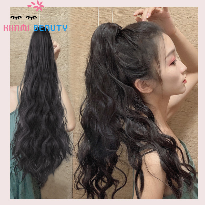 Tóc giả nữ, tóc giả xoăn xù N42, dài 55cm, xù mì đẹp tự nhiên