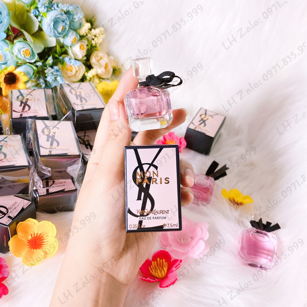 Nước hoa mini YSL Mon Paris 7,5ml, Mẫu thử nước hoa YSL nữ tặng kèm hộp xinh