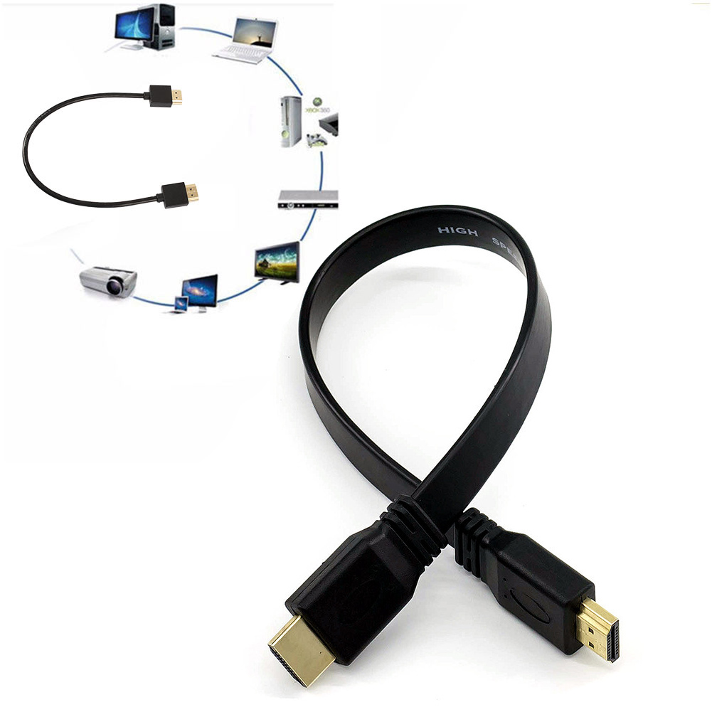 Cáp HDMI 0,3m , HDTV cable  HDMI cho phép truyền tải tín hiệu hình ảnh chất lượng cao và âm thanh số tới TV hoặc bộ thu phát có hỗ trợ HDMI một cách chính xác