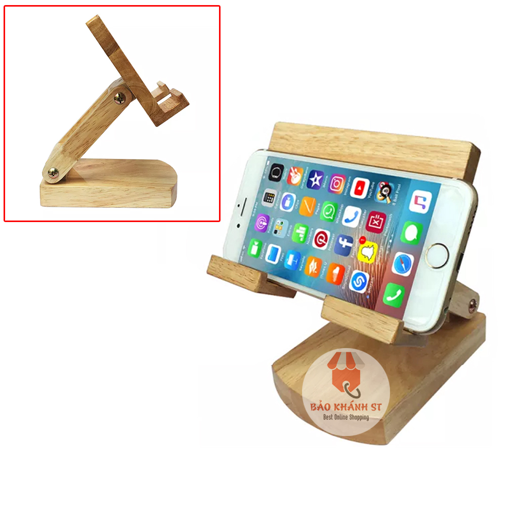 Giá để điện thoại kệ điện thoại gỗ loại gấp gọn chất liệu gỗ tự nhiên cao cấp bền đẹp