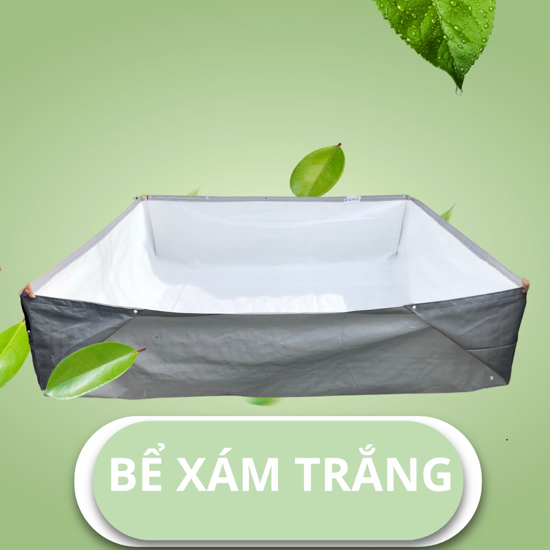 Bể Bạt Nuôi Cá, Nuôi Ốc, Bể Bơi Mini, May Viền Đóng Khoen Sẵn