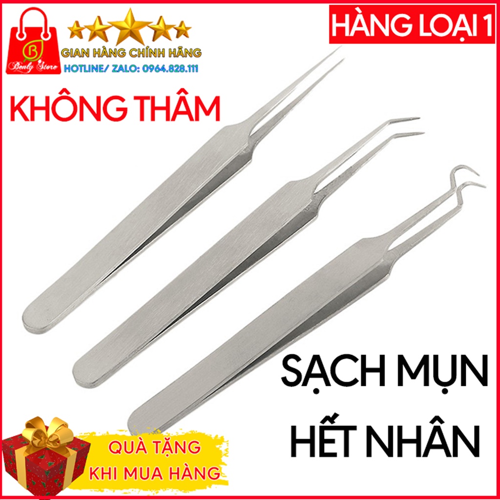 Nhíp gắp mụn, cây nặn mụn, nhíp nặn mụn cao cấp