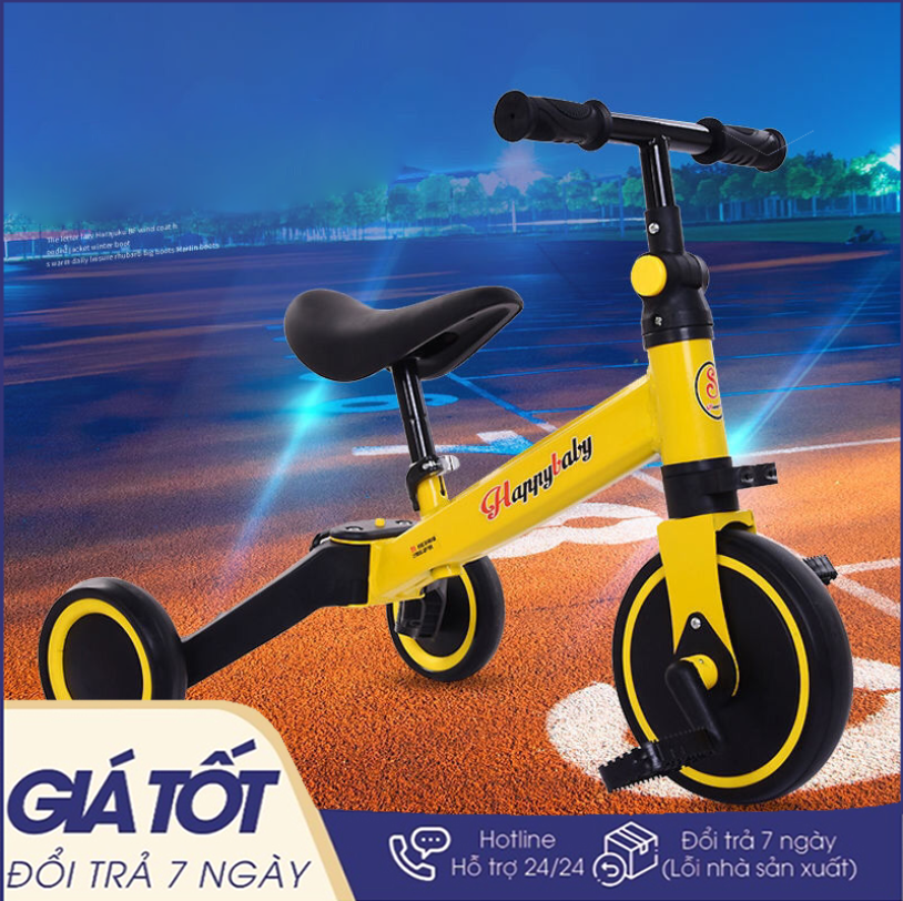 Xe có bàn đạp thăng bằng kiêm xe chòi chân 3 trong 1 cho bé từ 1 đến 5 tuổi - xe đạp thăng bằng 2021