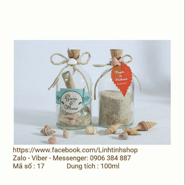 Chai thuỷ tinh mn nút gỗ ép 20ml - 50ml - 100ml | lọ trang trí , cắm bông , quà tặng