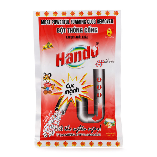 Bột thông tắc cống,đường ống nước thải Xuất Khẩu Hando 100Gr