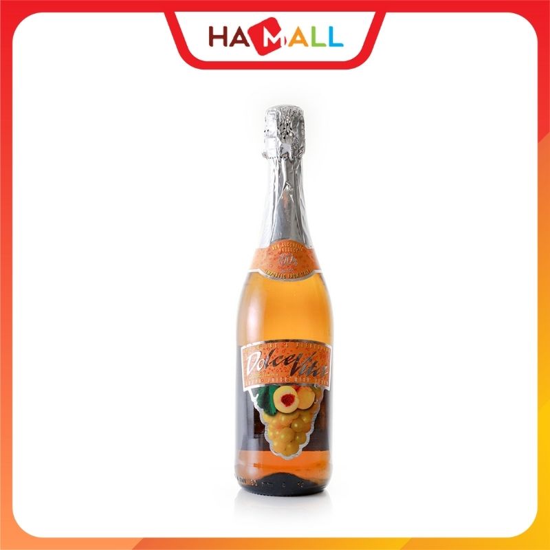 Nước ép trái cây lên men Dolce Vita vị Đào 750ml/thùng 6 chai