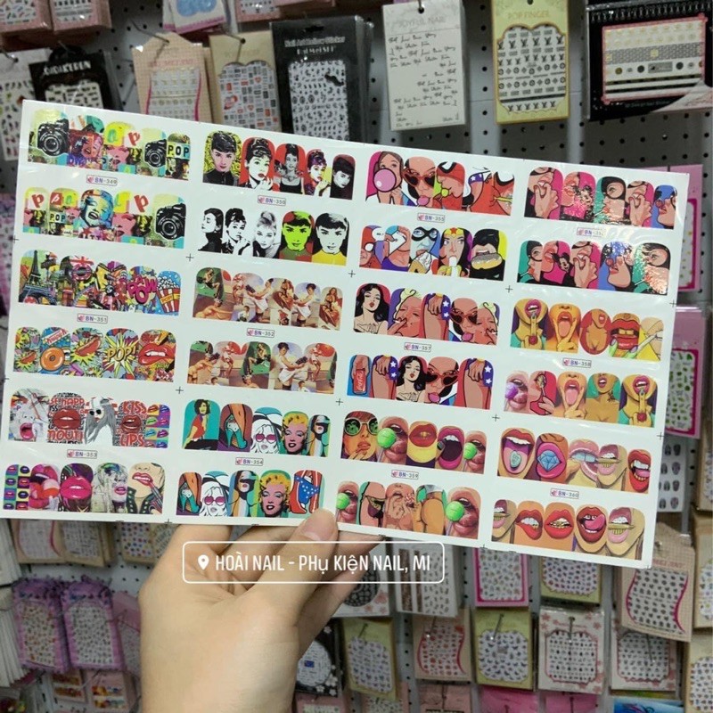 Sticker nước tấm to