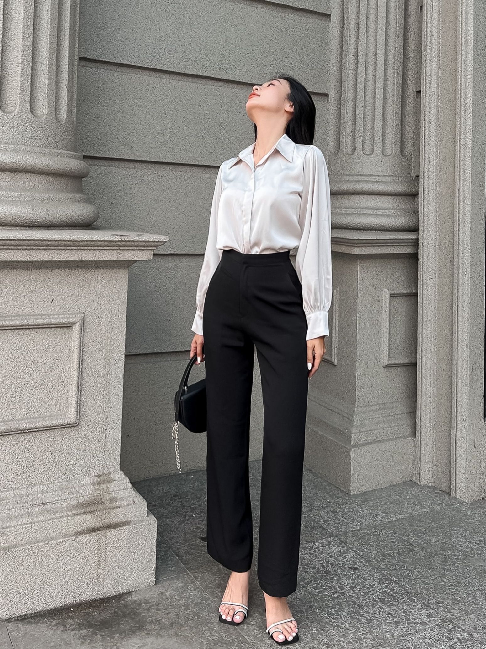 Kooky house - quần gaha pants - quần dài ống đứng nữ thiết kế tôn dáng